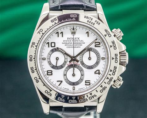 rolex daytona white gold zenith|rolex daytona with zenith movement.